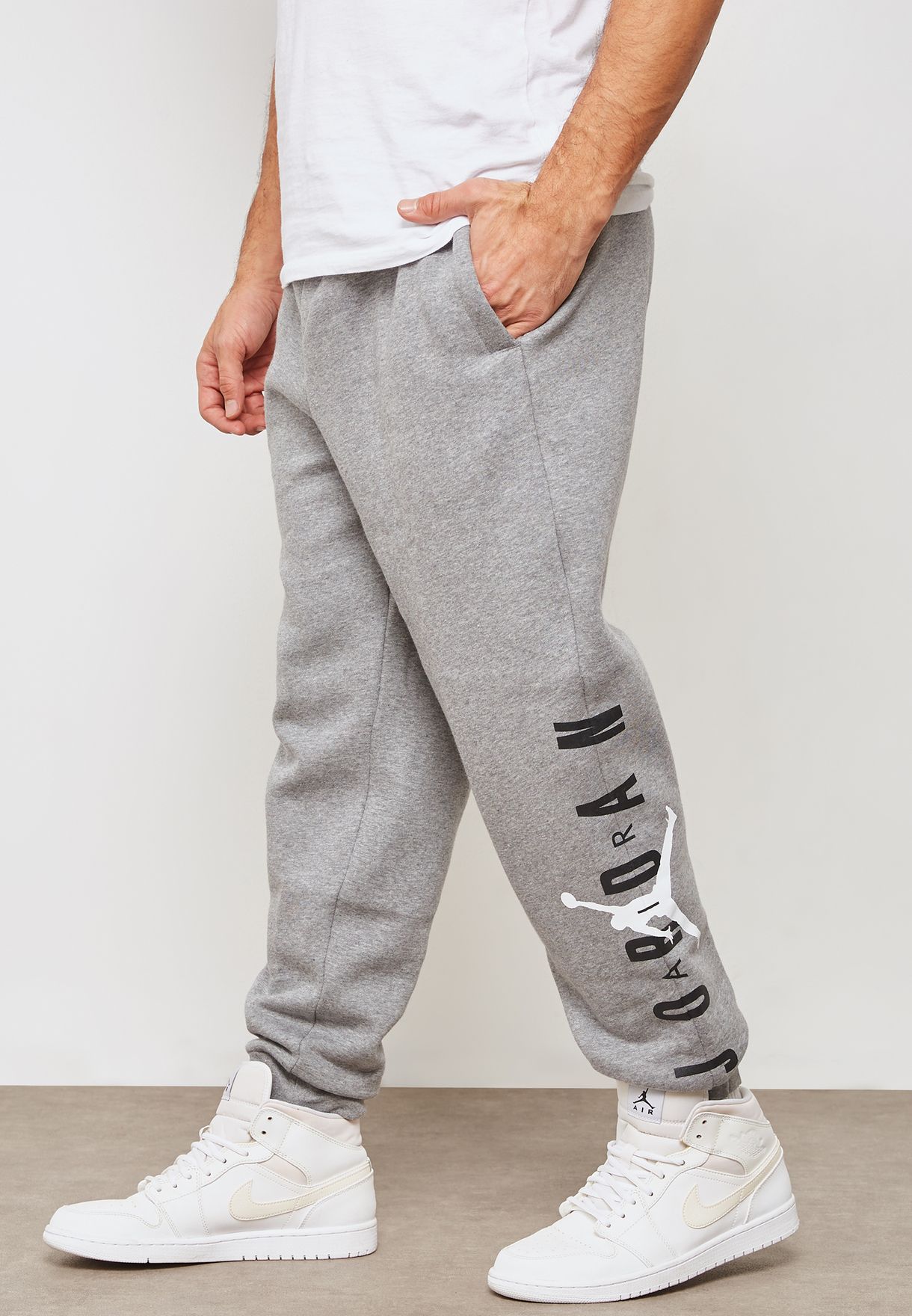 gray jordan sweatpants