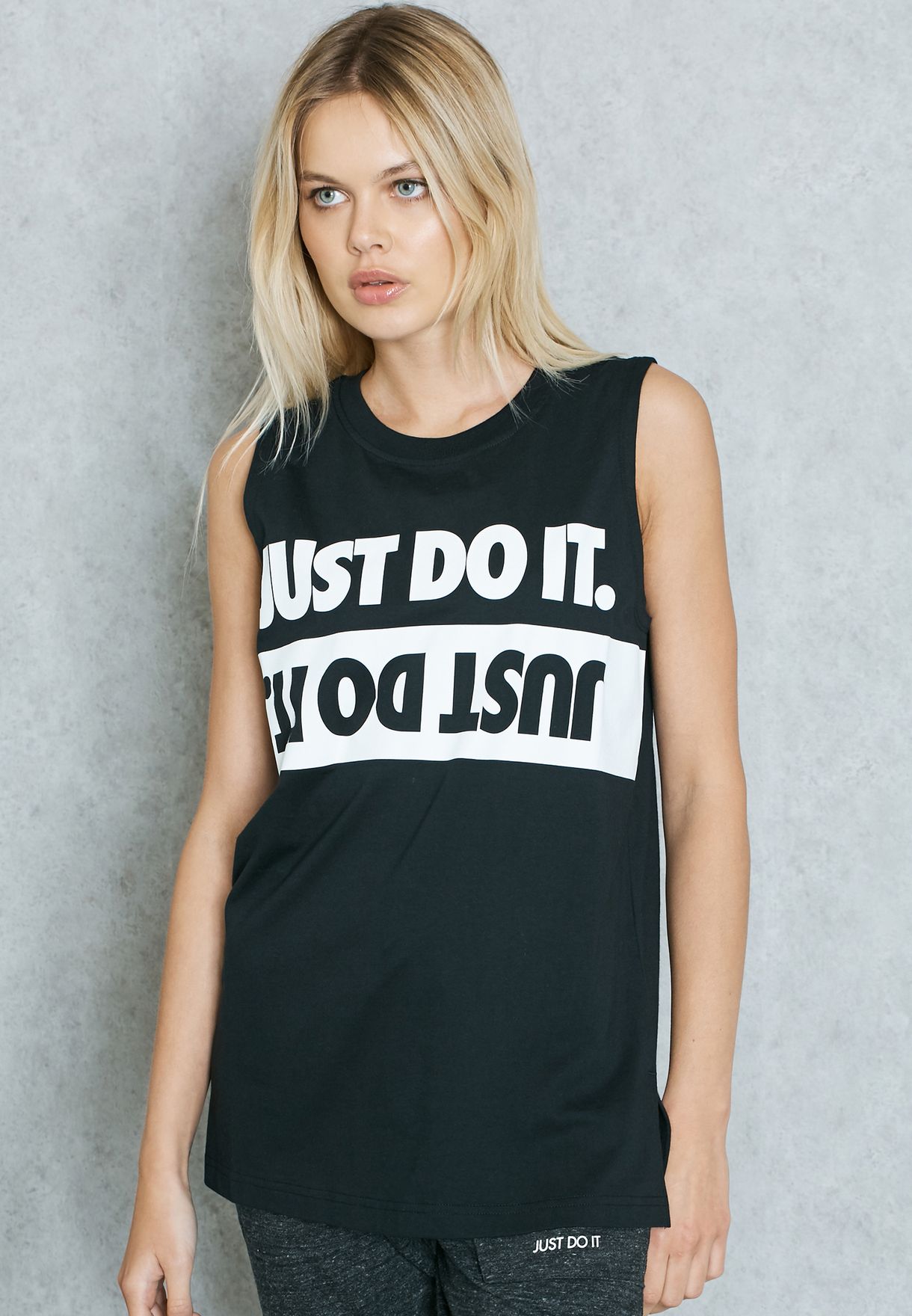 Buy Nike black Just Do It Tank Top for 