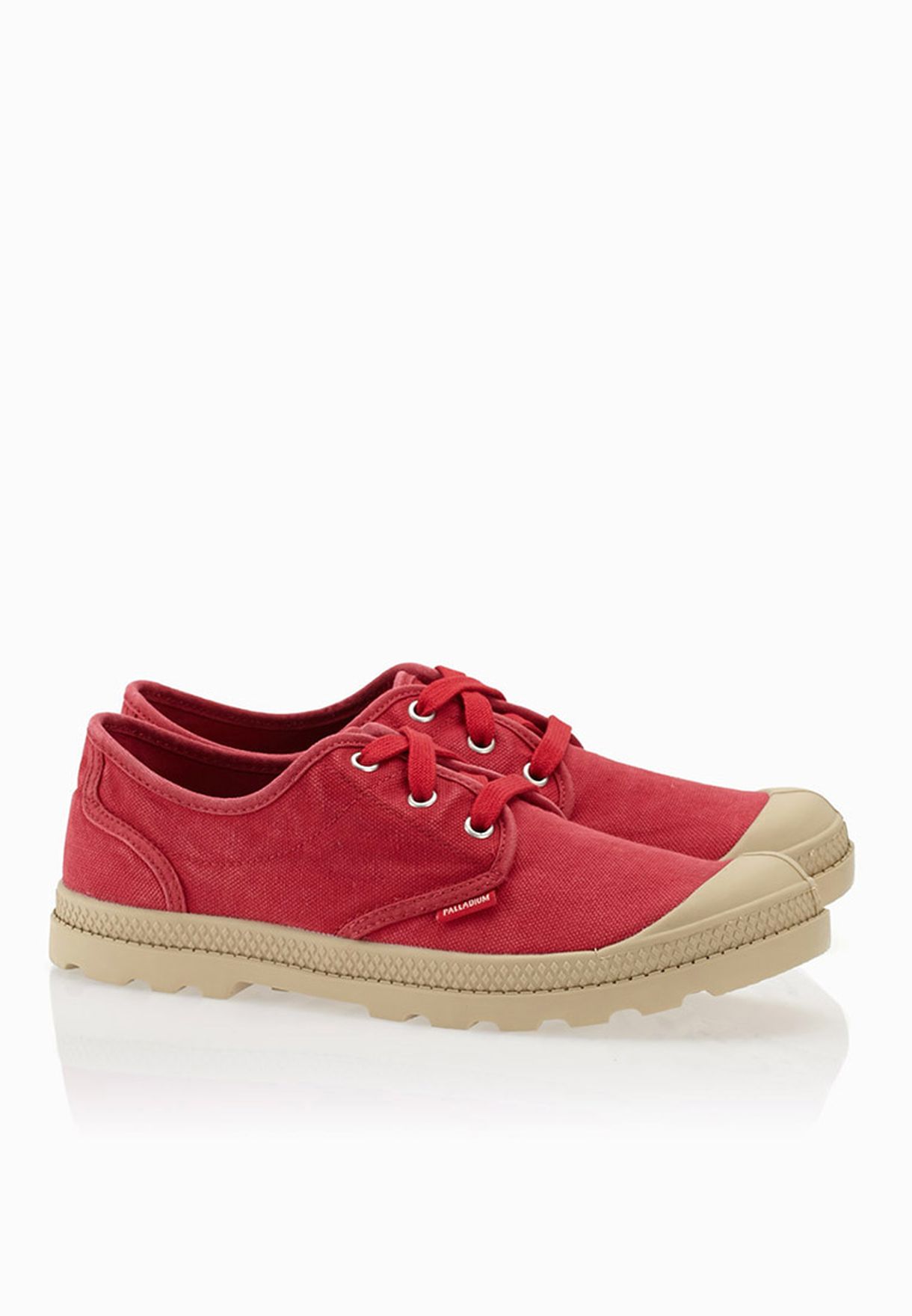 Afleiden personeelszaken Flikkeren Buy Palladium red Pampa Oxford Sneakers for Women in MENA, Worldwide 