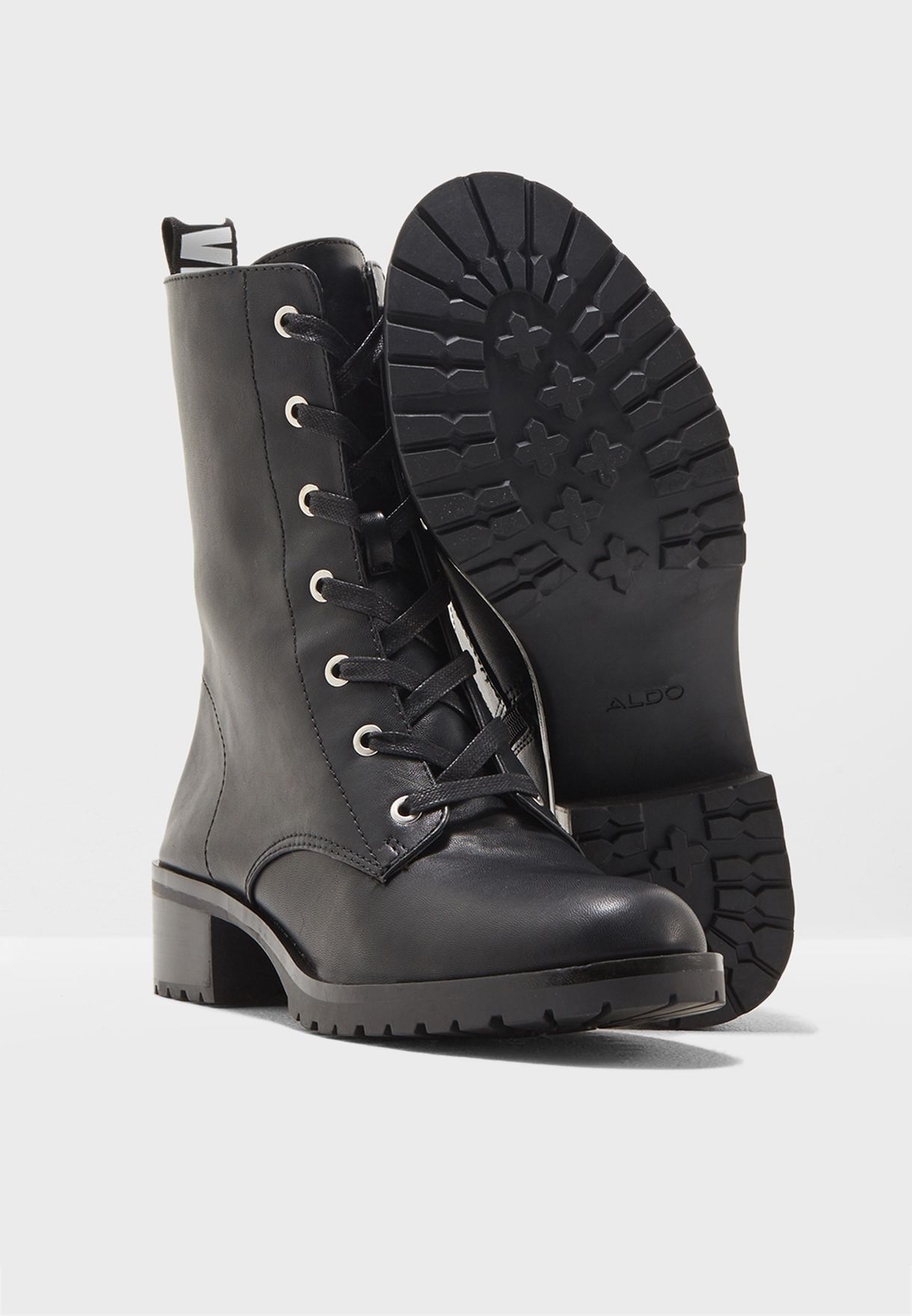 Buy Aldo black Ladies Love Combat Boot 