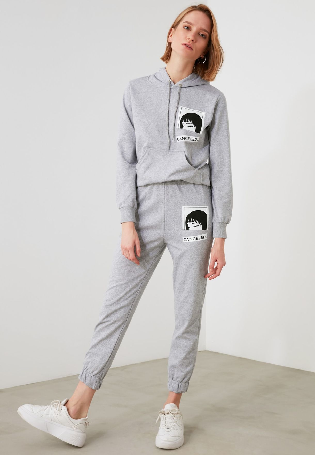 graphic hoodie and sweatpants set