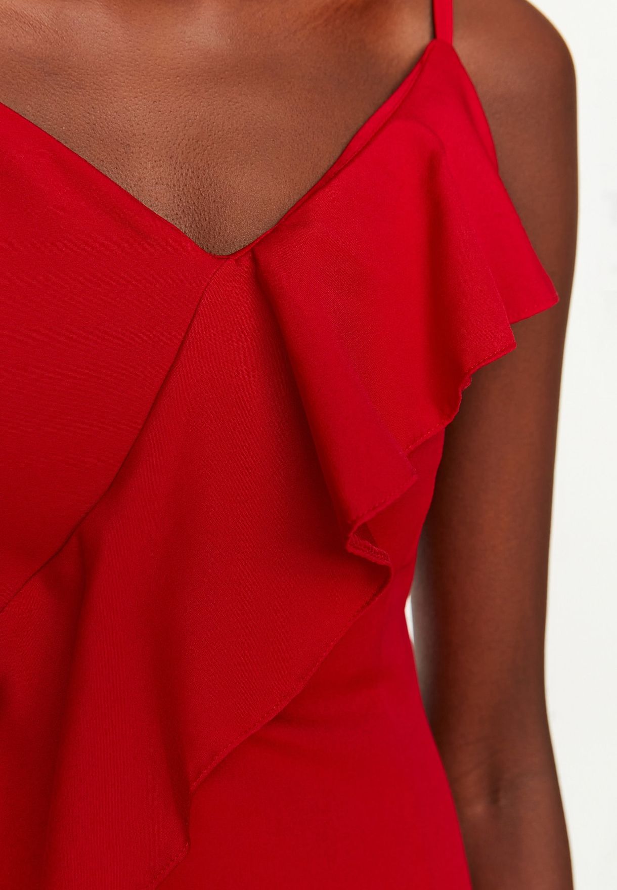 Waterfall Trim Dress
