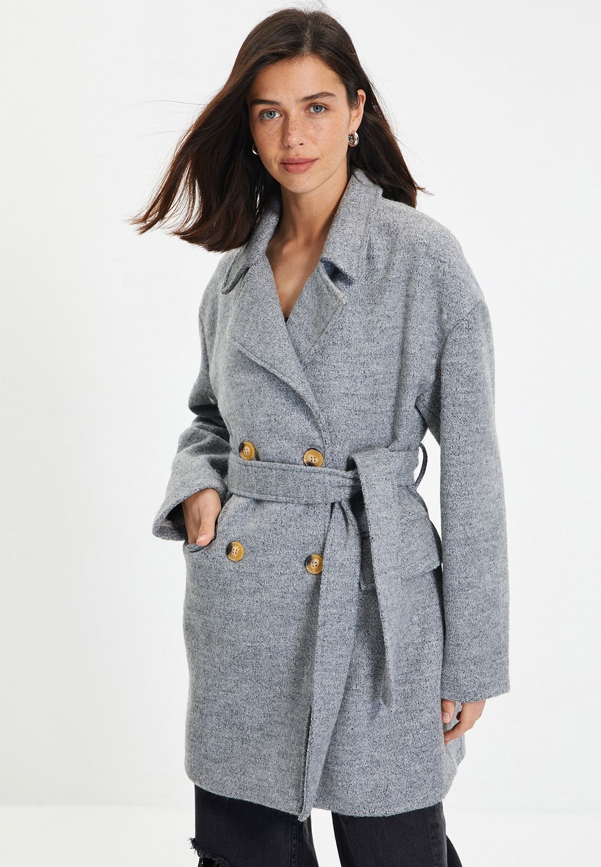 Oversize Knitted Longline Coat