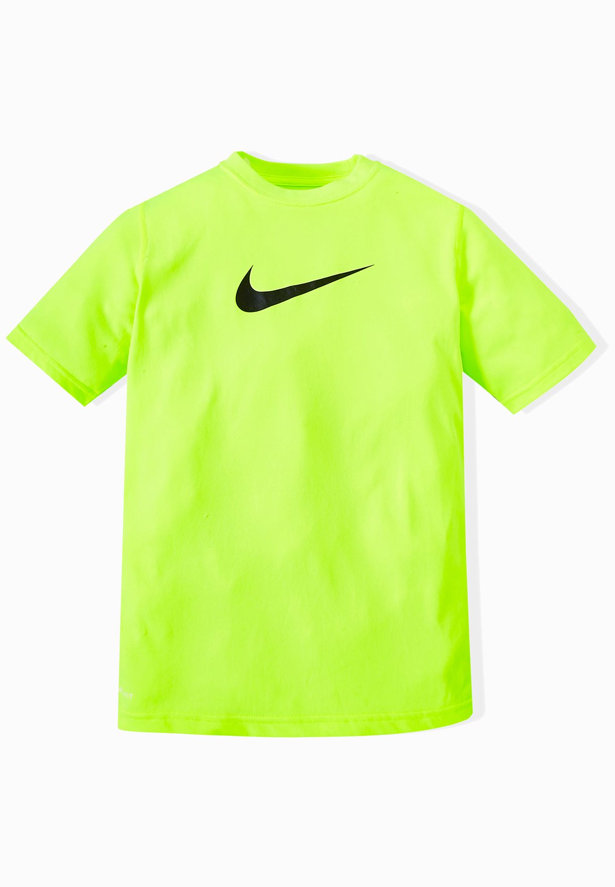 fluorescent green nike shirt