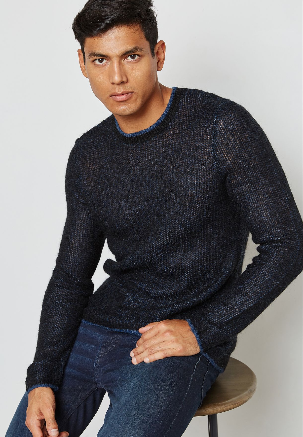 navy mohair jumper