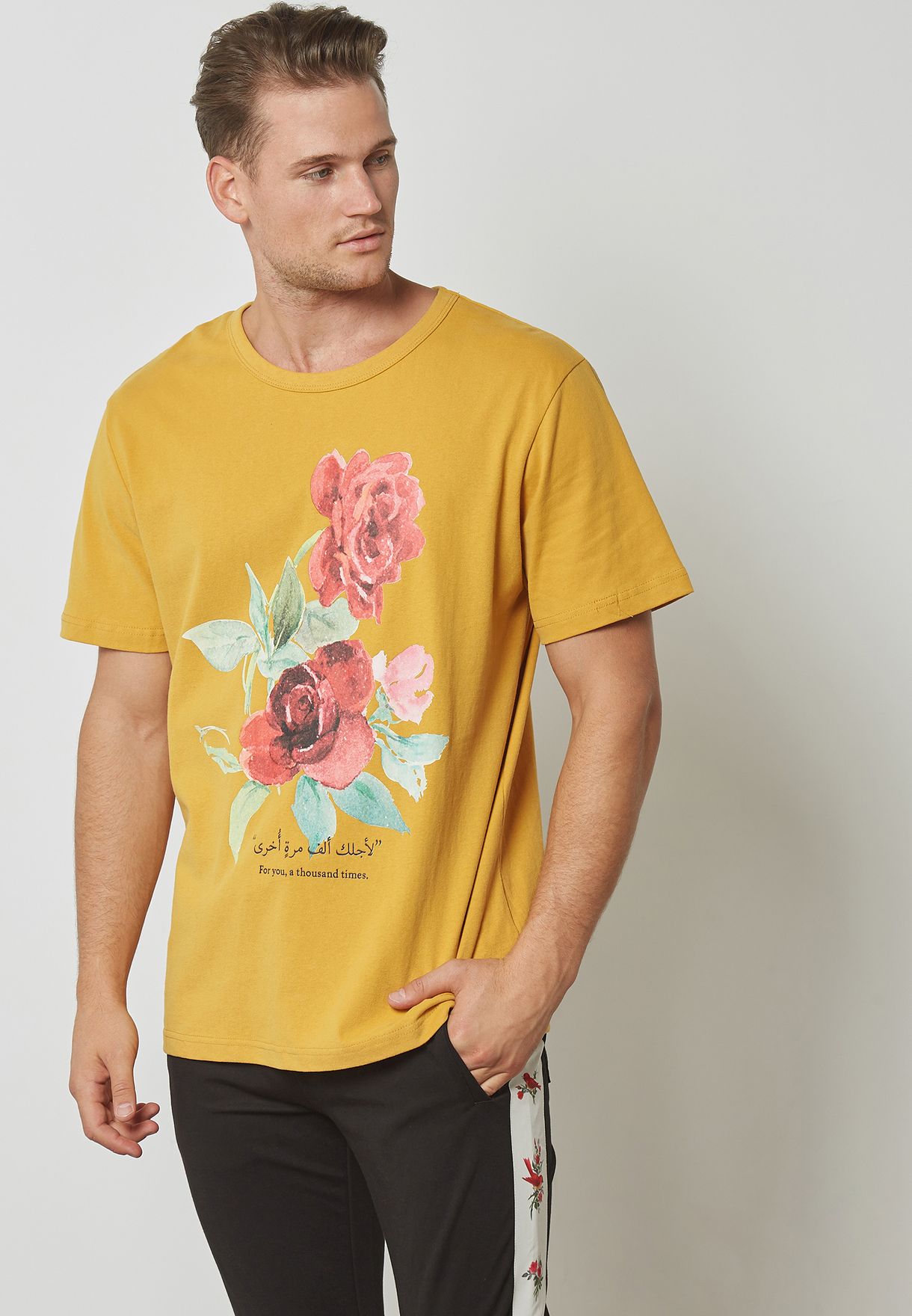 aesthetic yellow shirt