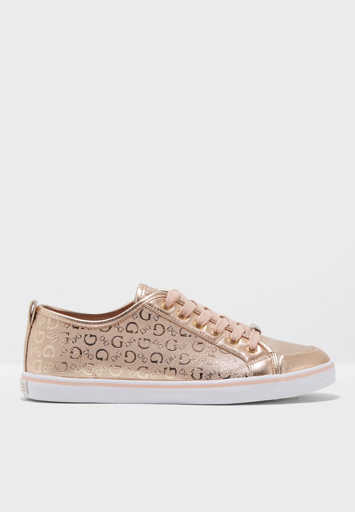 Buy Guess rosegold Aire Lace UP Sneaker 