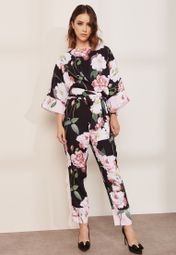 ted baker blue floral jumpsuit