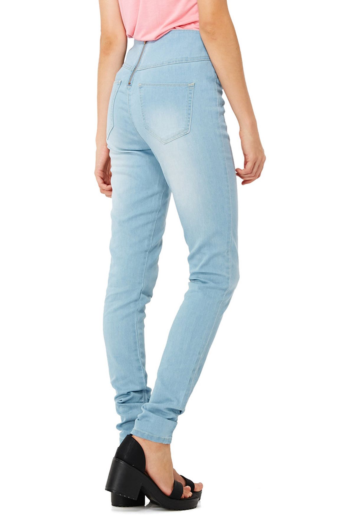 Buy Vero Moda blue Geller Zip Jeggings for Women in Worldwide -