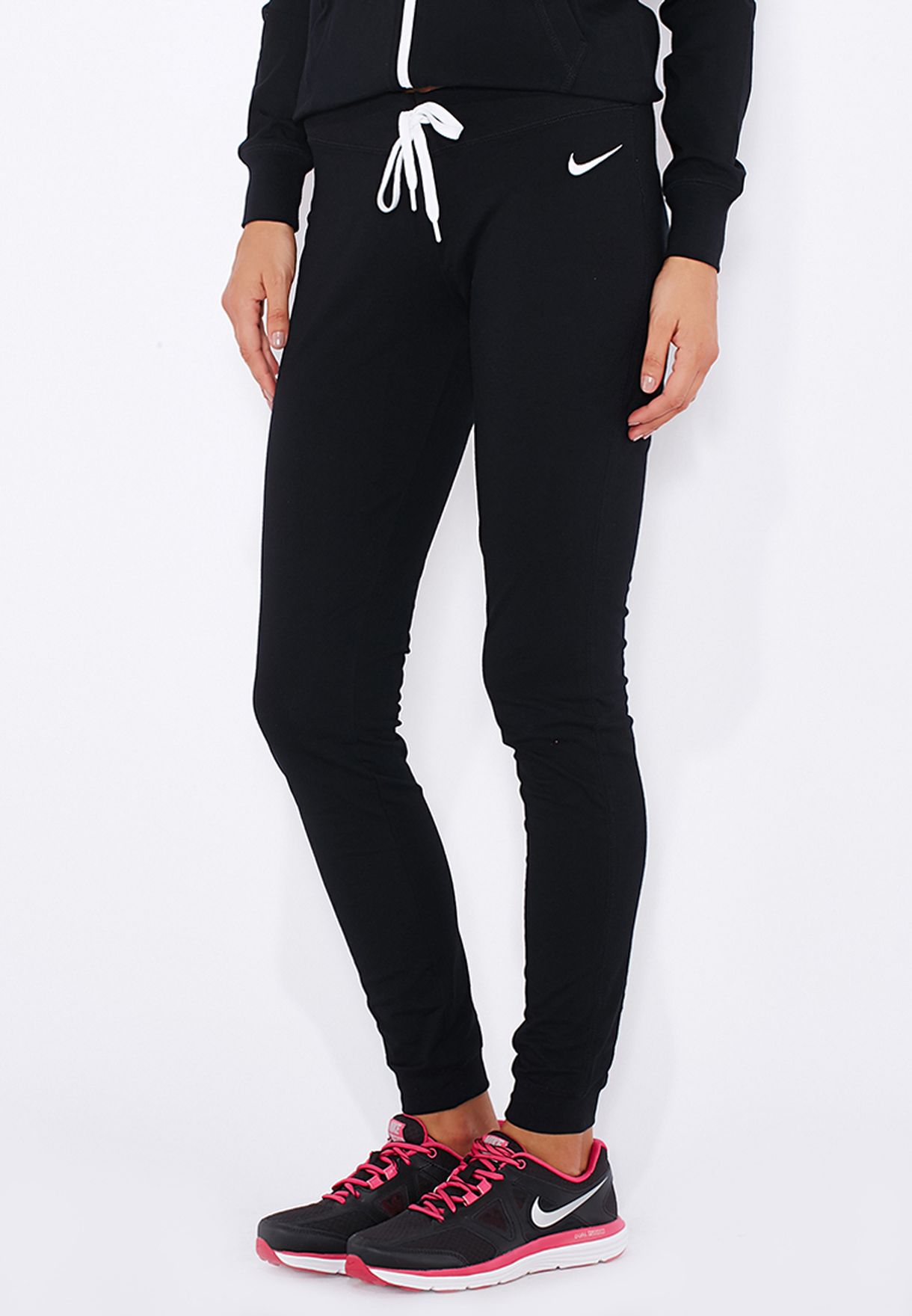 Buy Nike black Cuffed Jersey Pants for 