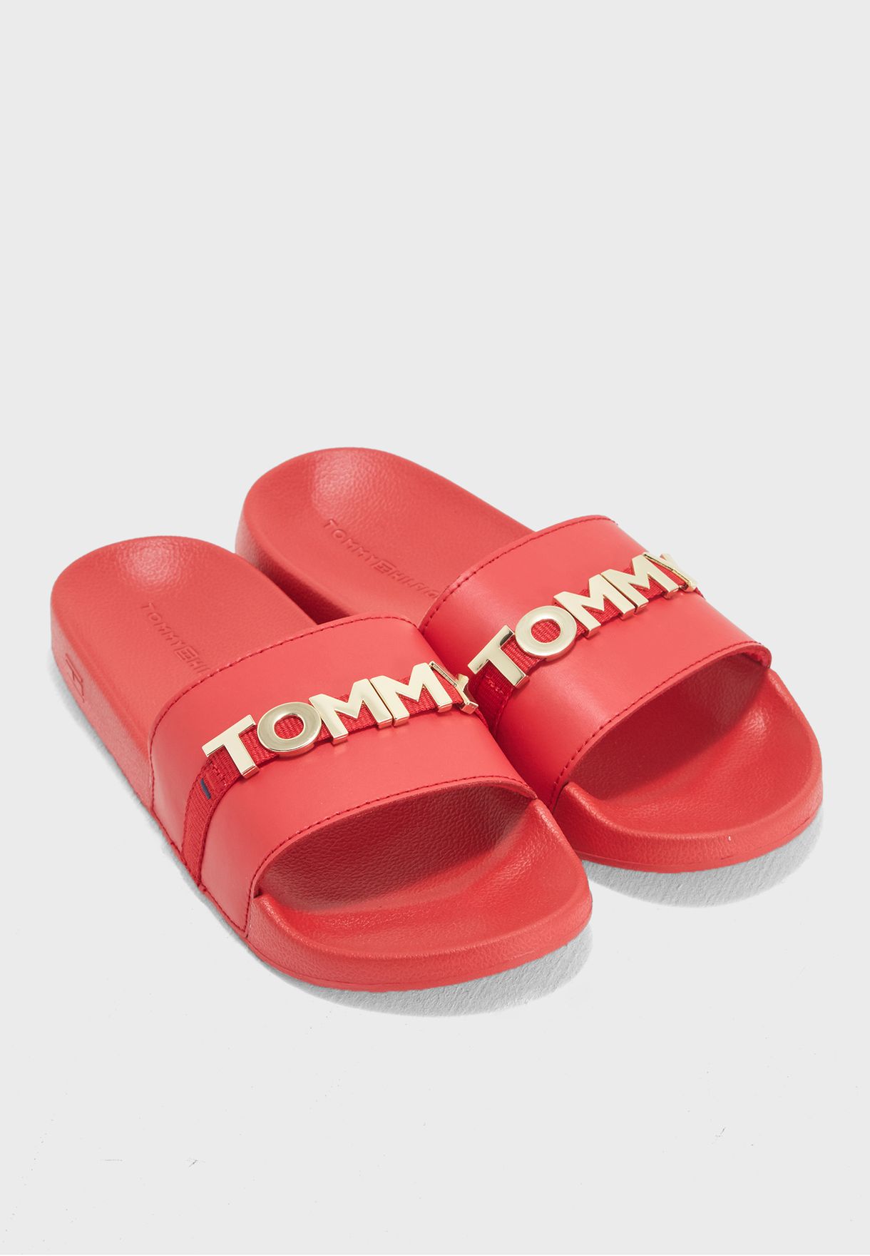 Tommy Hilfiger red Tommy Beach Slide 