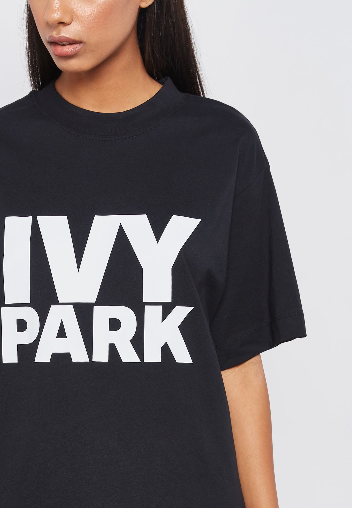 ivy park black t shirt