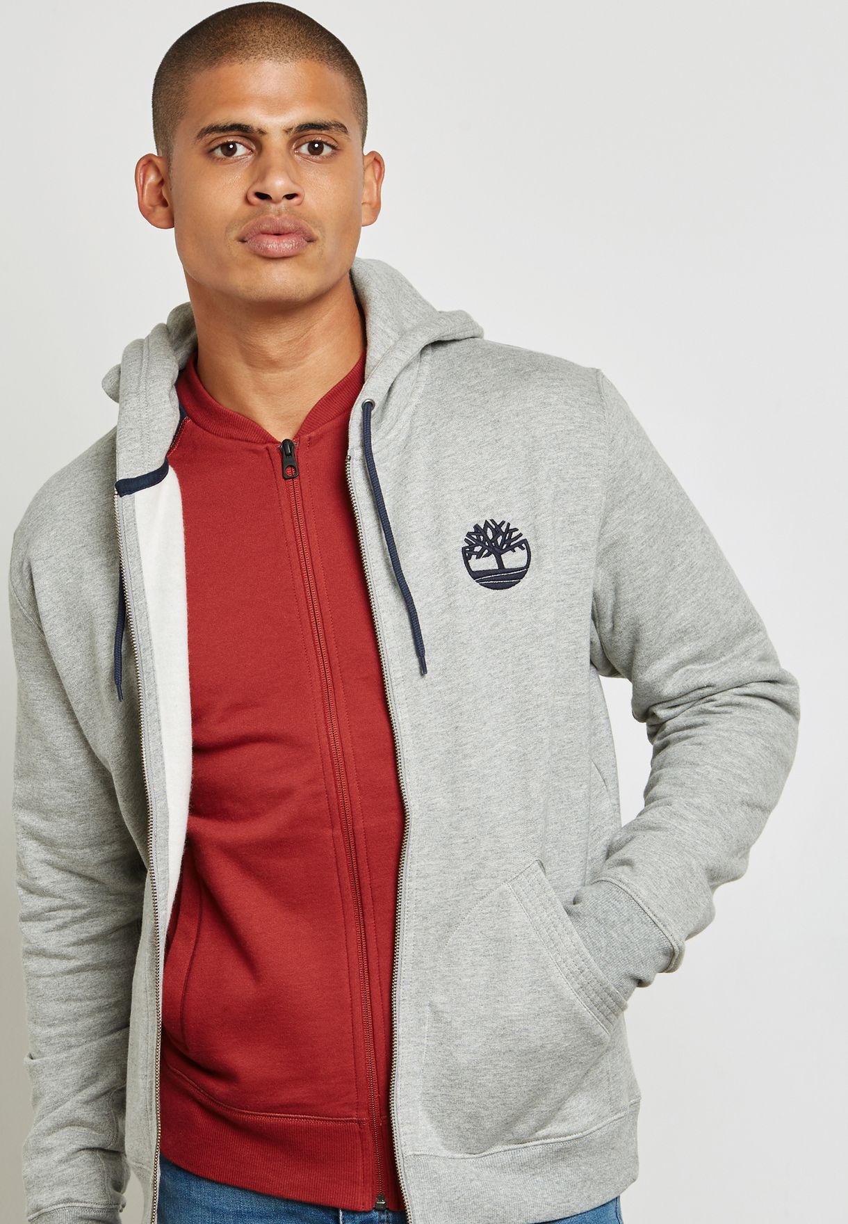 timberland zip up hoodie