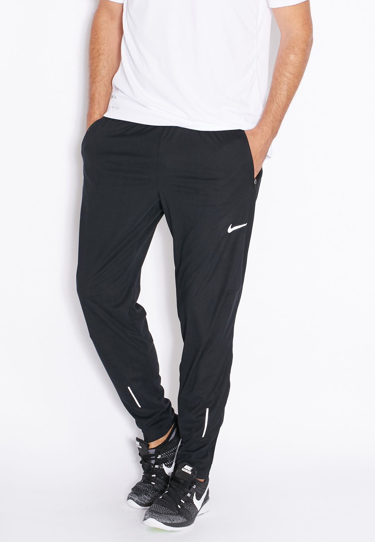 Buy Nike black Racer Knit Track Pants 