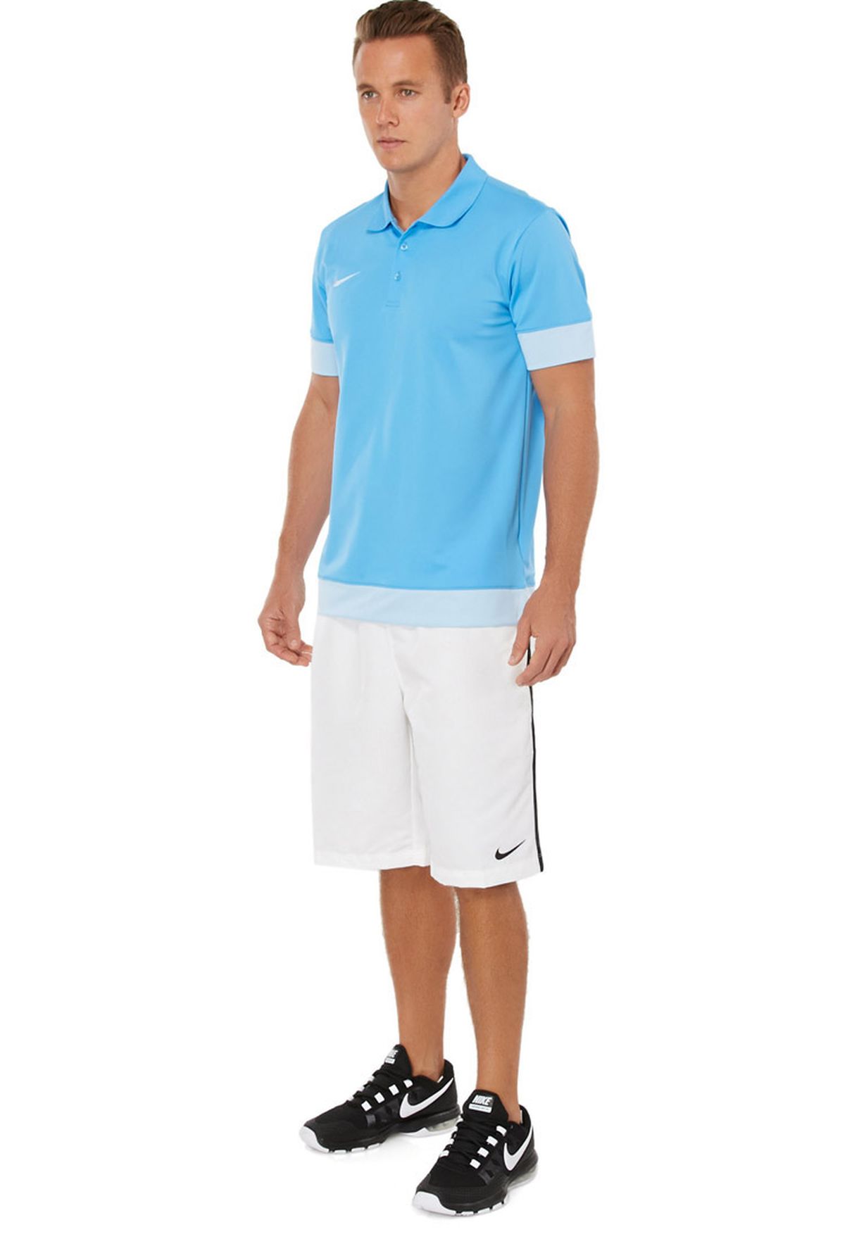 polo with basketball shorts