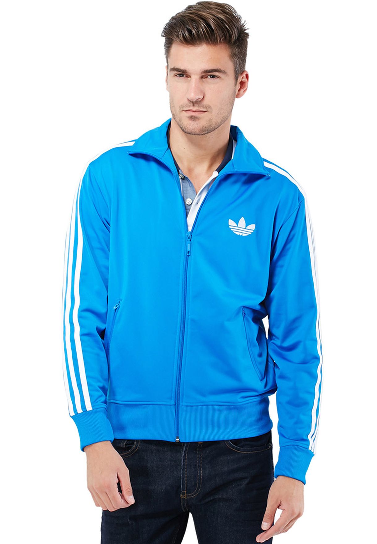 adidas blue firebird jacket