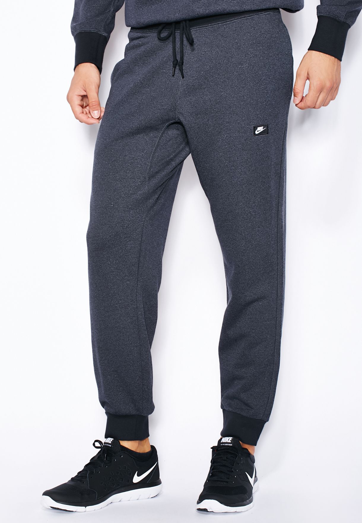 Buy Nike Grey Aw77 Shoebox Logo Sweatpants For Men In Mena Worldwide