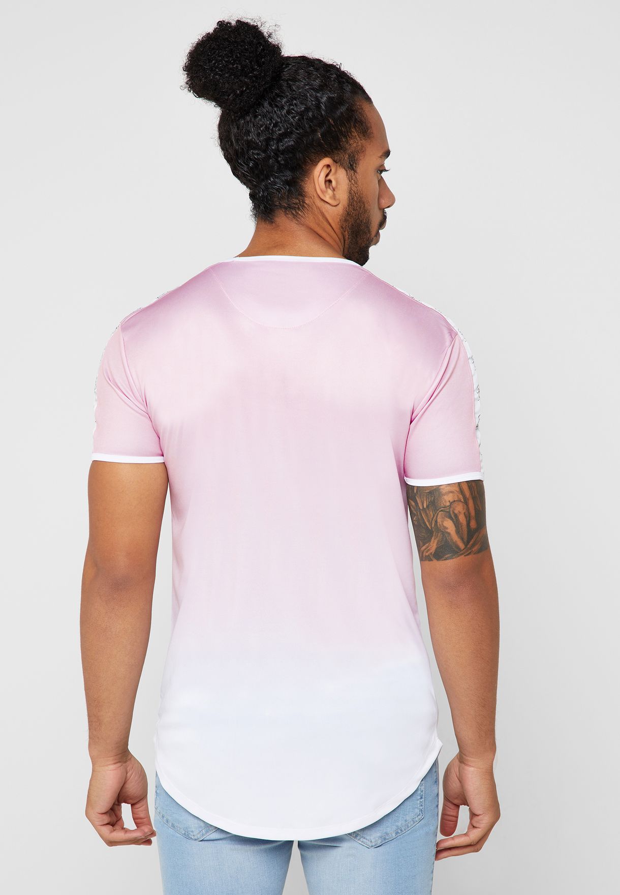 taped sleeve t shirt