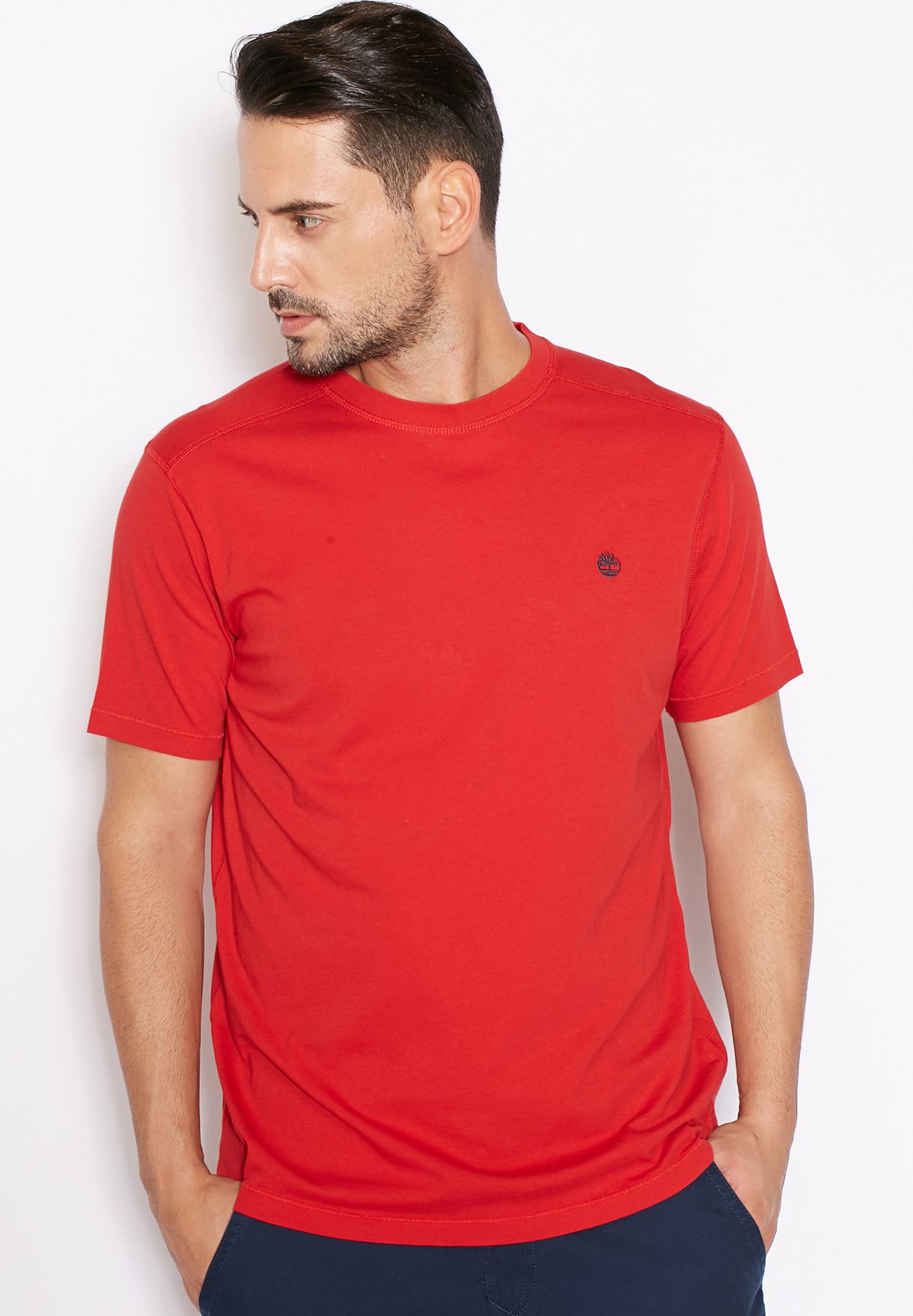 red timberland t shirt