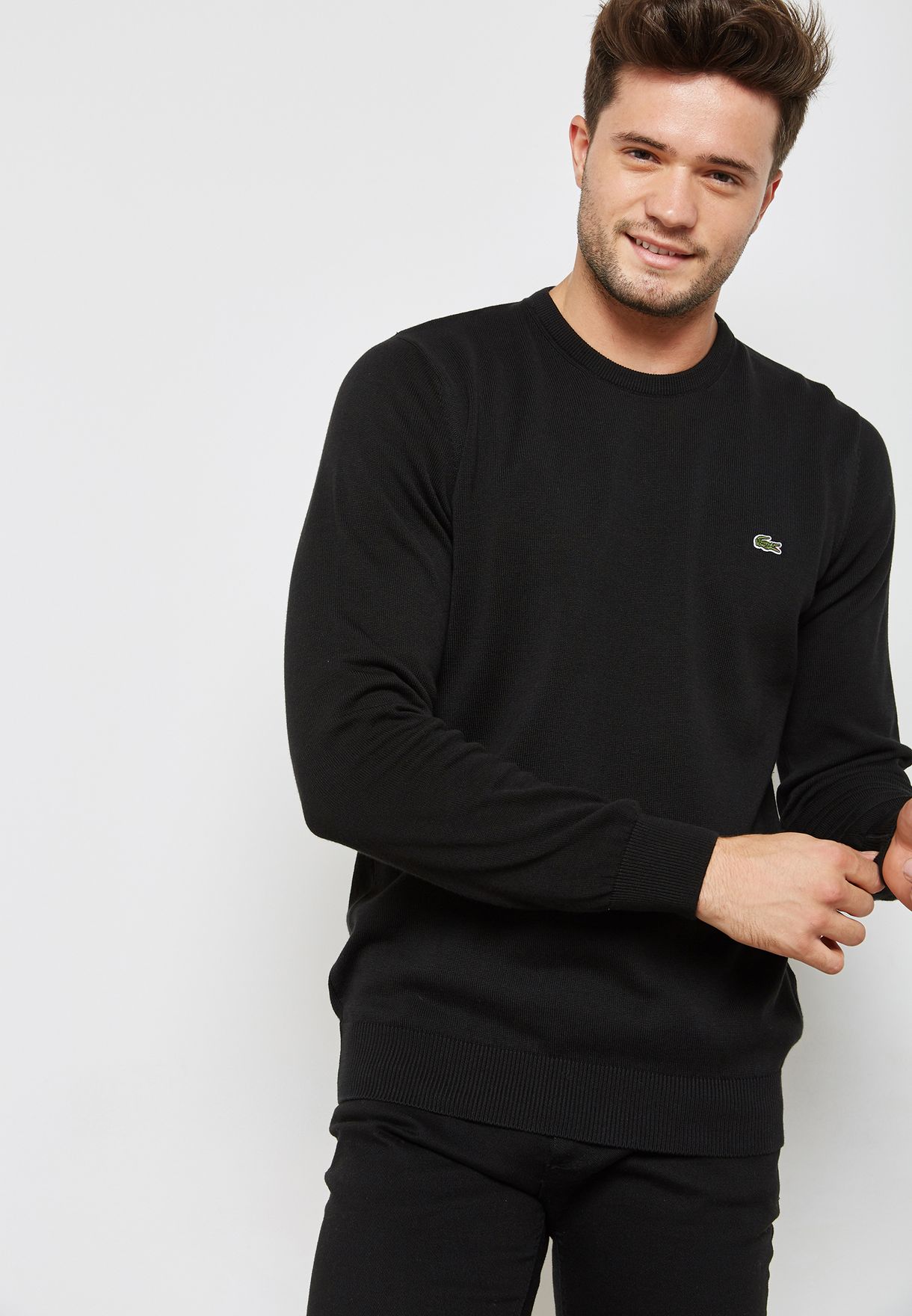 lacoste black sweater