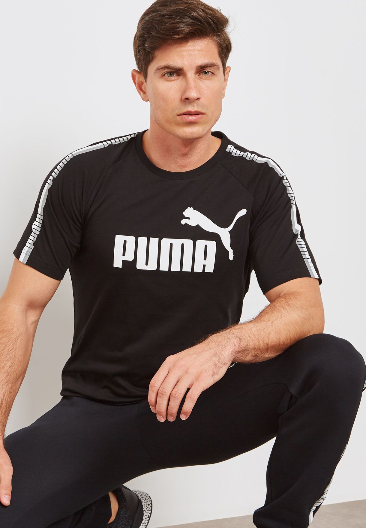 Buy Puma Black Tape Logo T-shirt for 