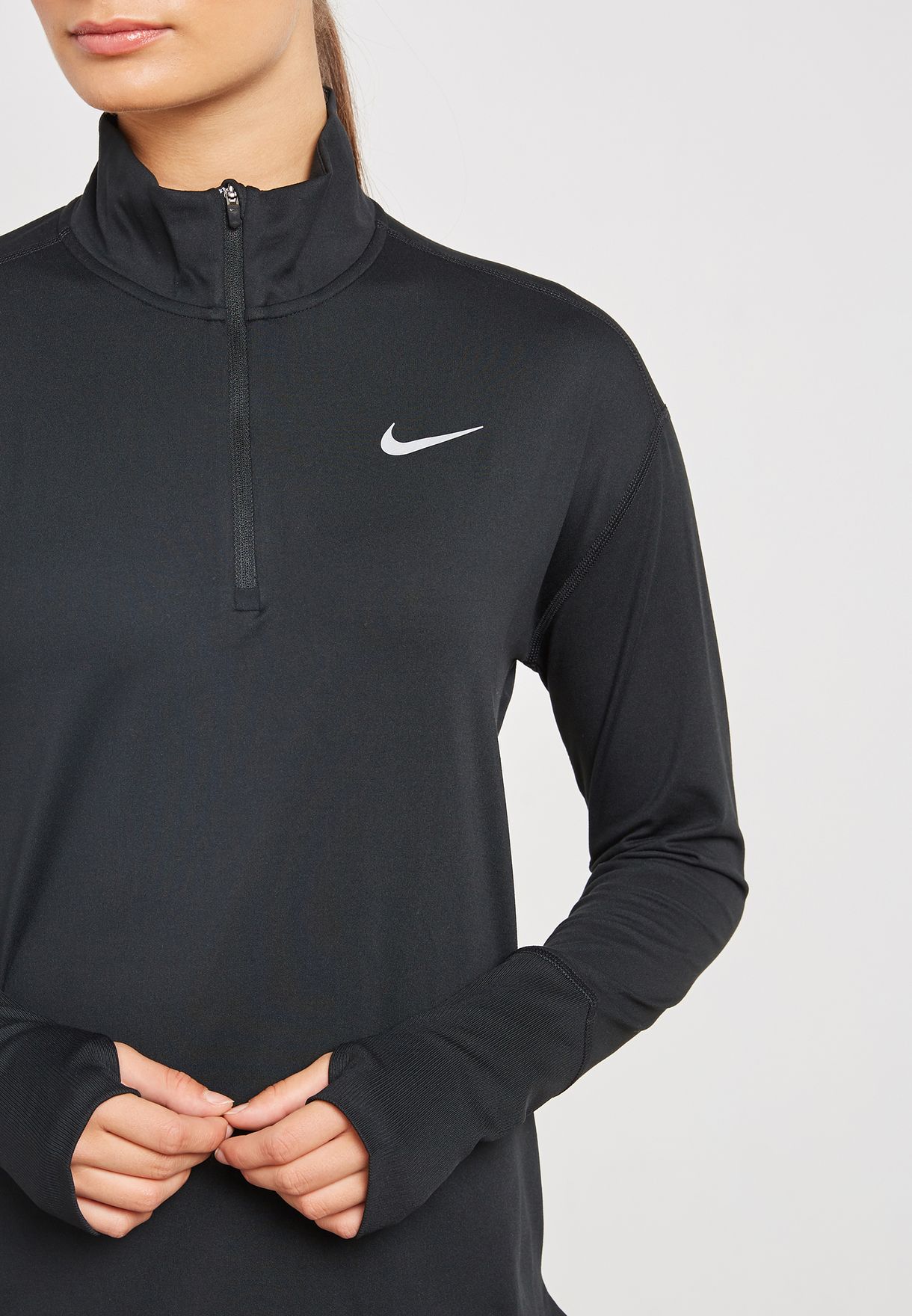 Buy Nike black Element Sweatshirt for 