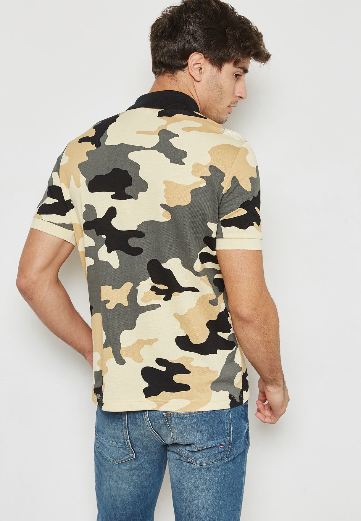 lacoste camouflage polo