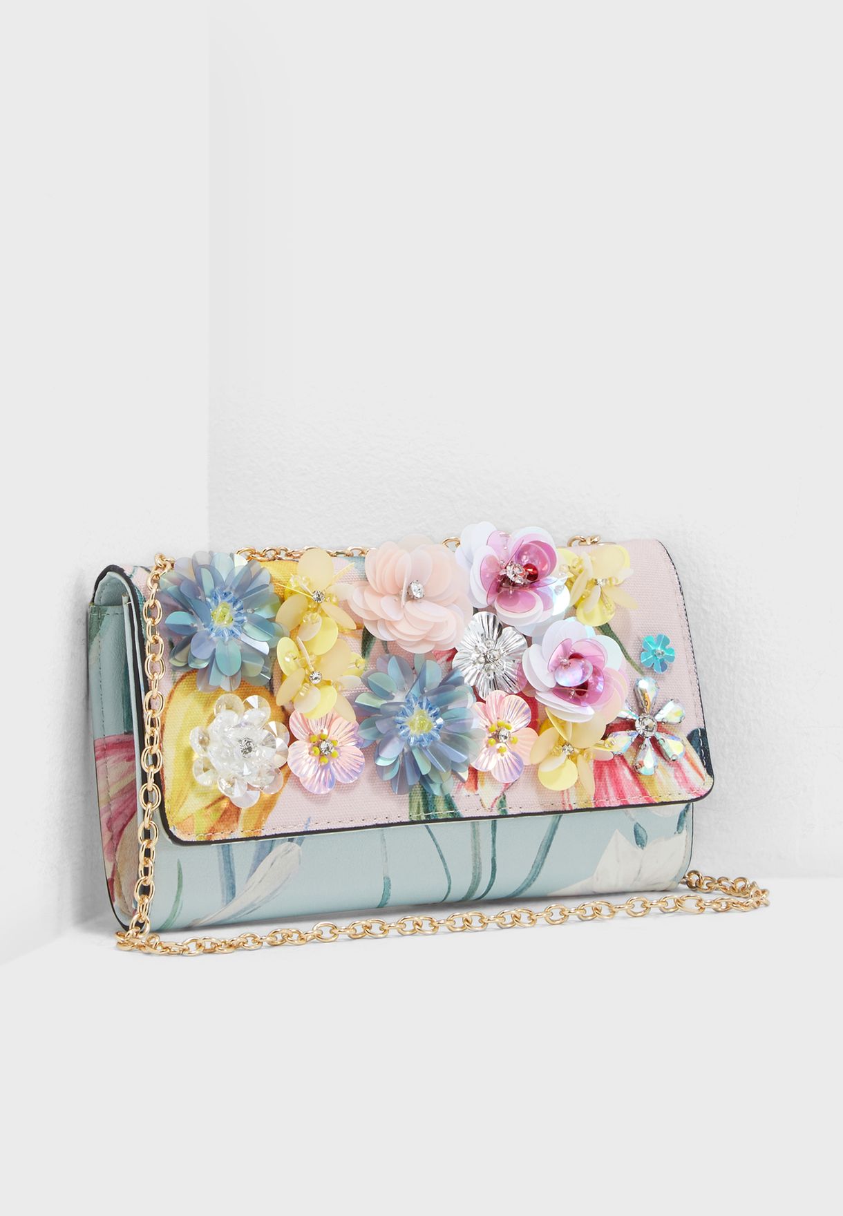 Buy Aldo multicolor 3D Floral Purse for 