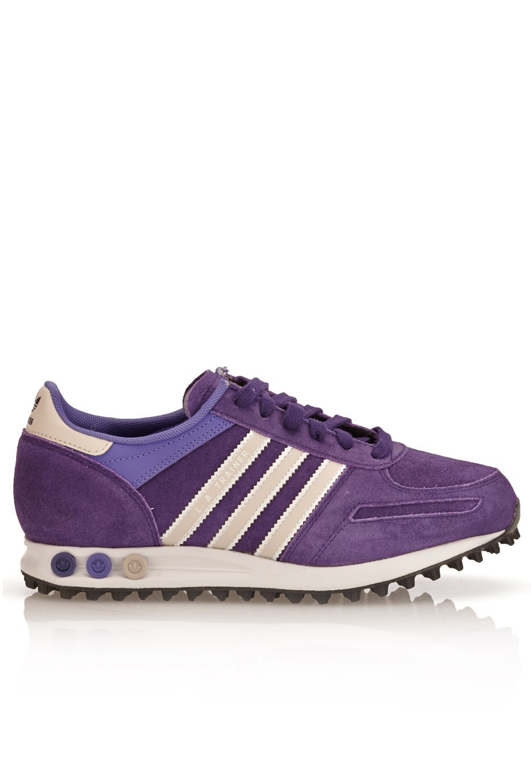 Inspiración sabiduría Oclusión Buy adidas Originals purple La Trainer Sneakers for Women in MENA, Worldwide