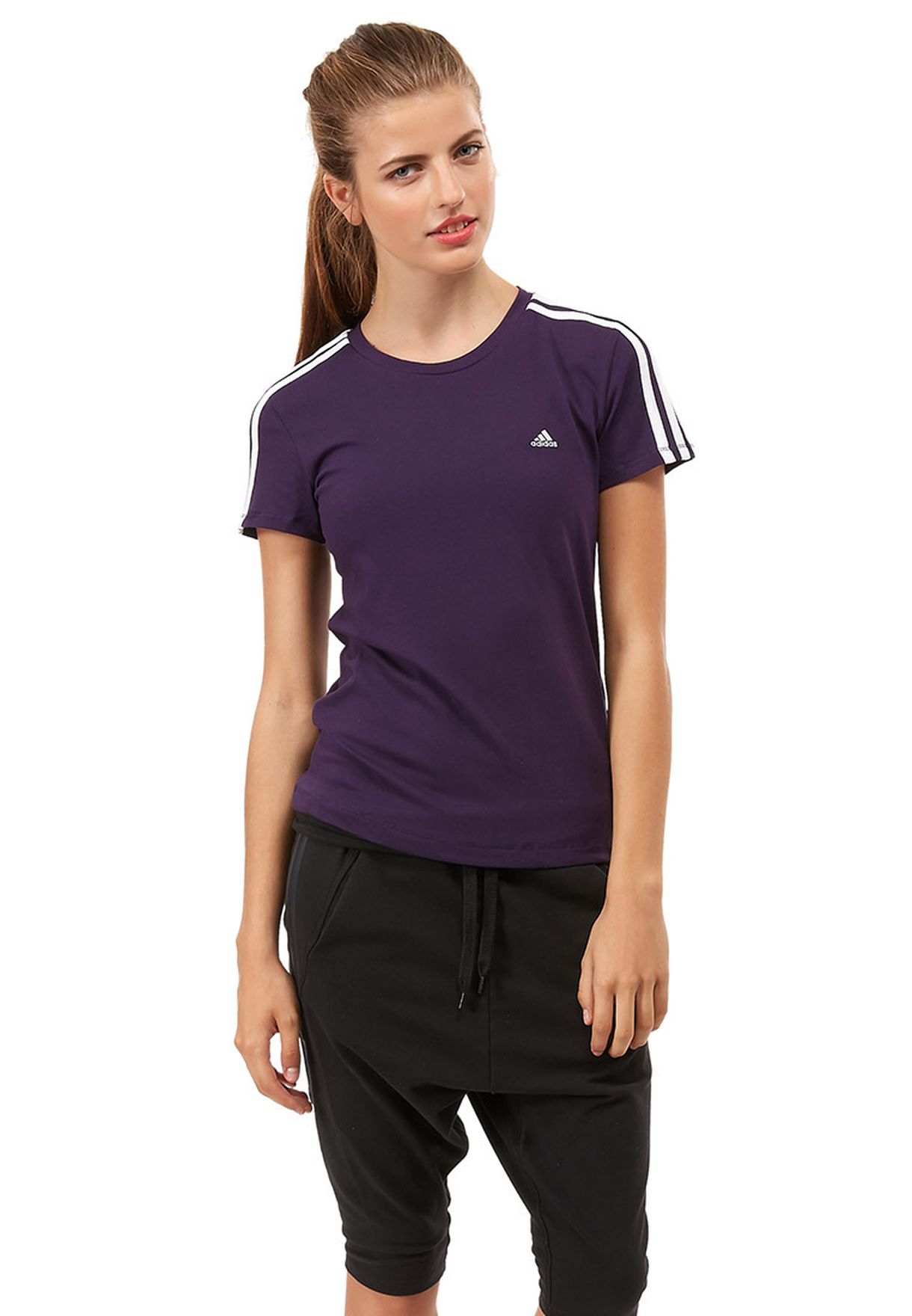 adidas purple shirt womens