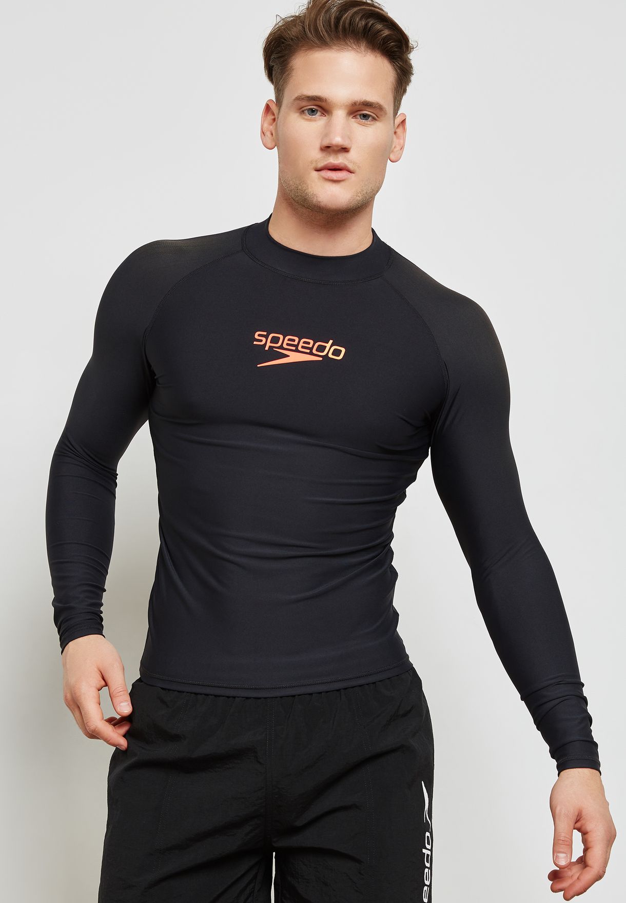 speedo rash guard men