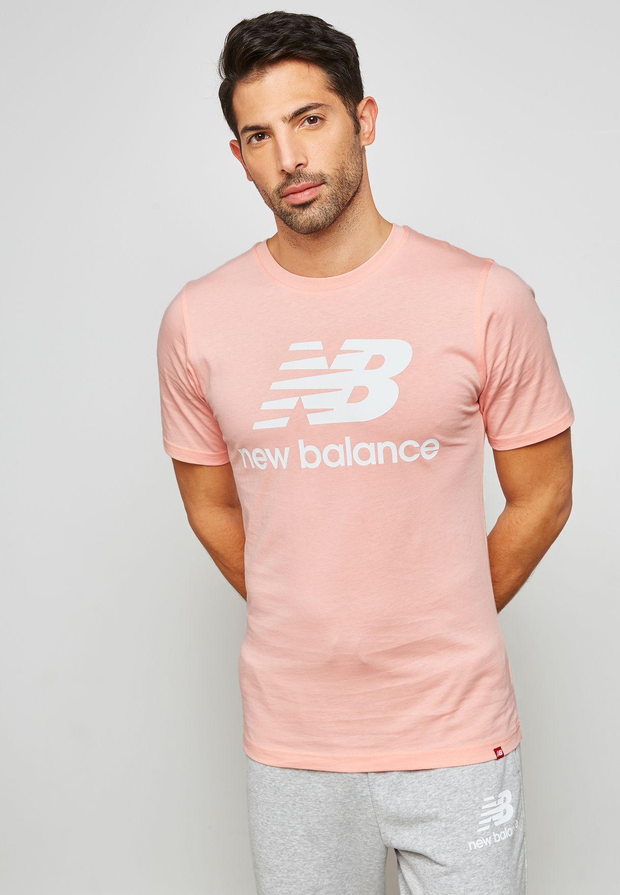 Essential Stacked Logo T-Shirt for Men 
