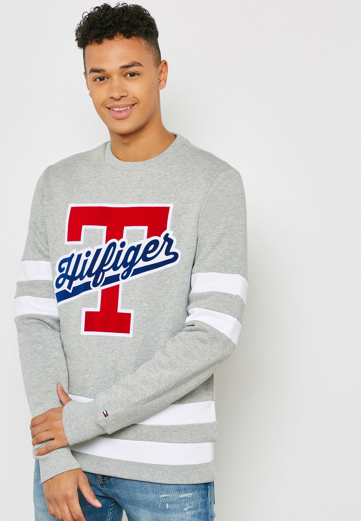 tommy hilfiger script logo sweatshirt