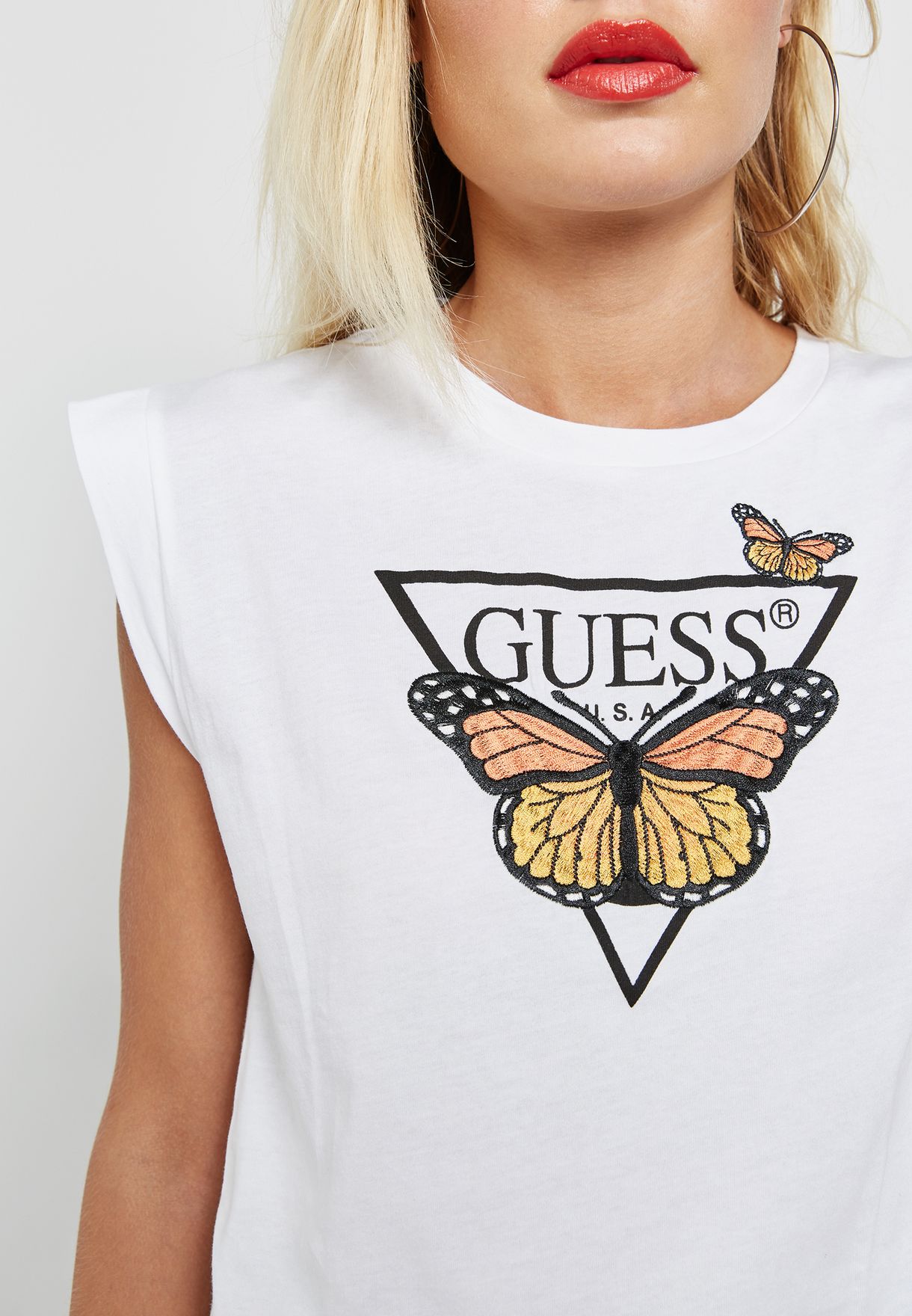 guess butterfly top