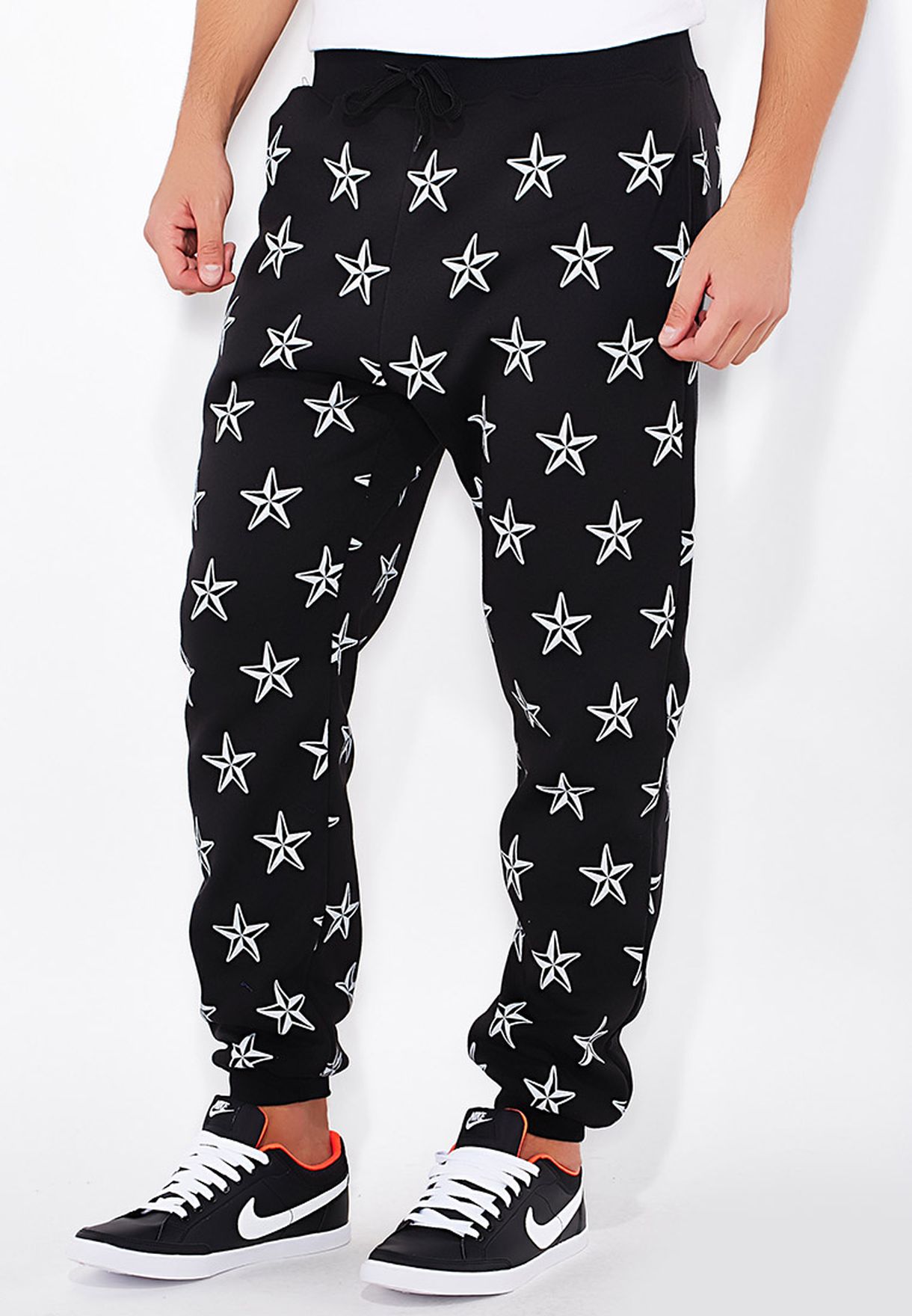 star print joggers