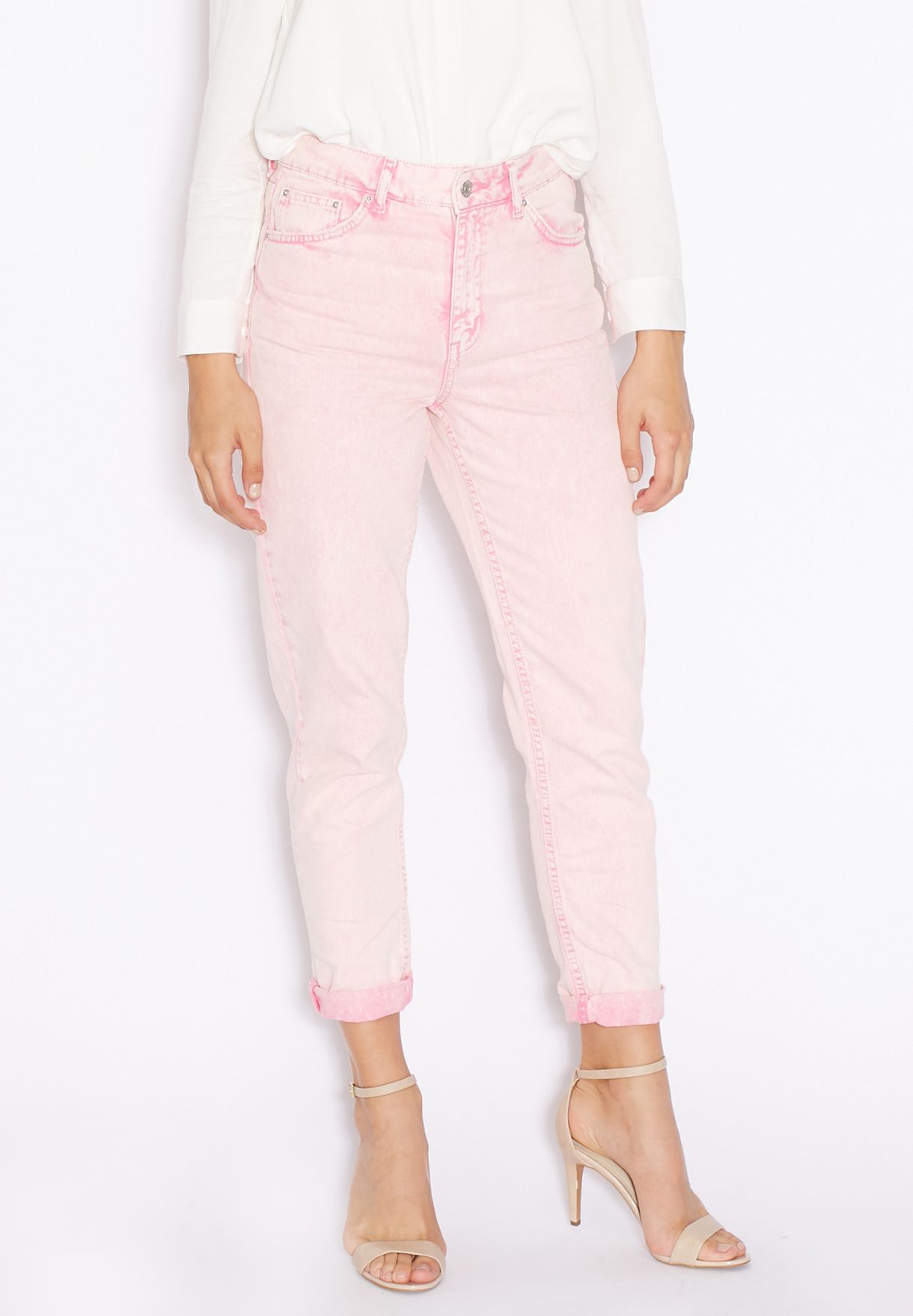 topshop pink jeans