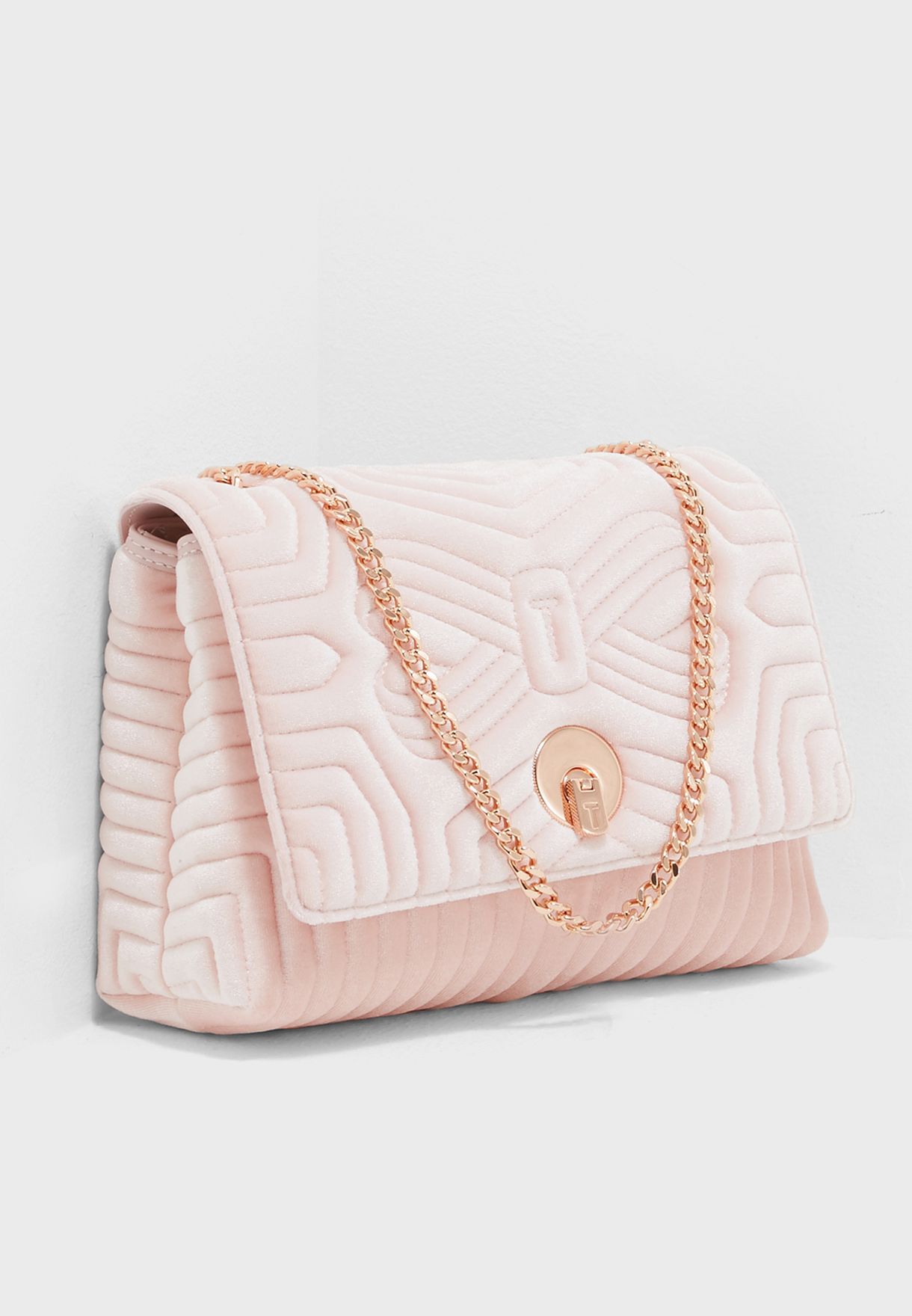 ted baker pink quilted bag