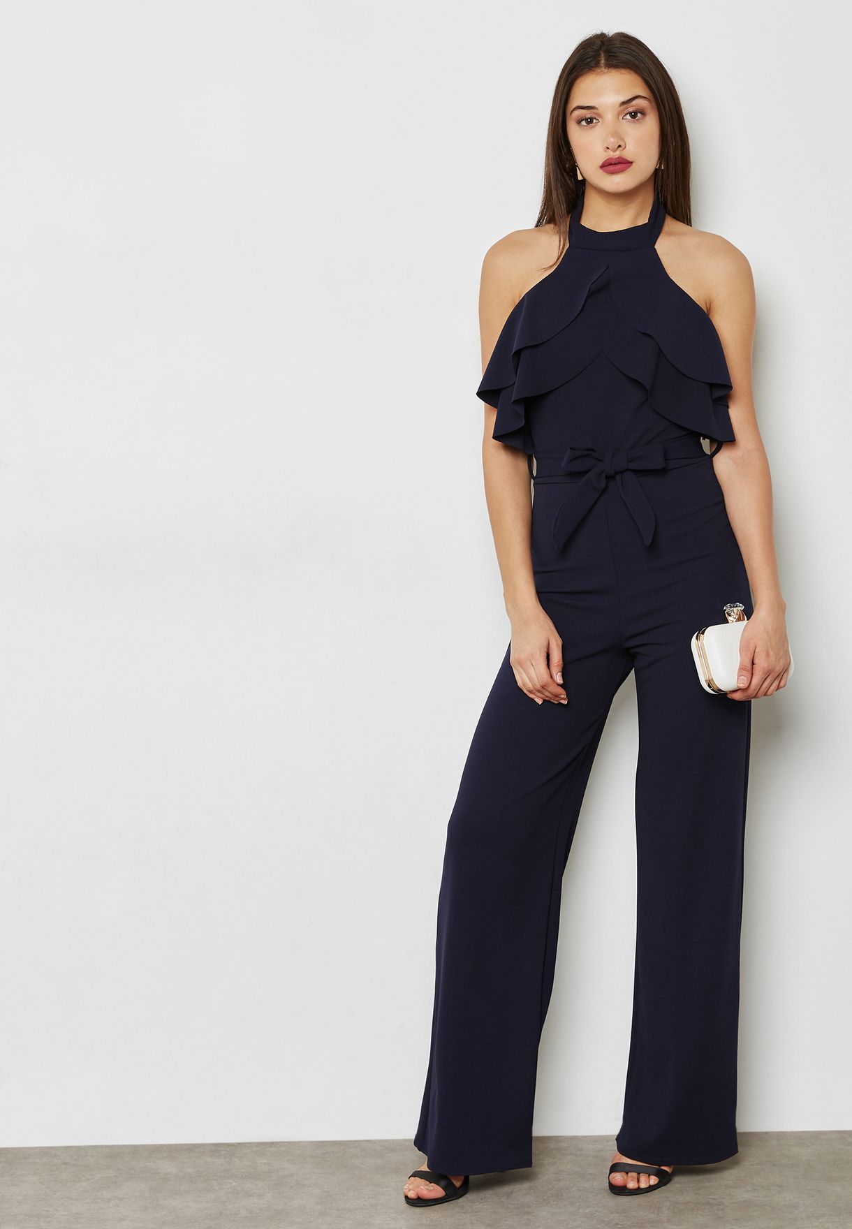 ladies halter neck jumpsuit