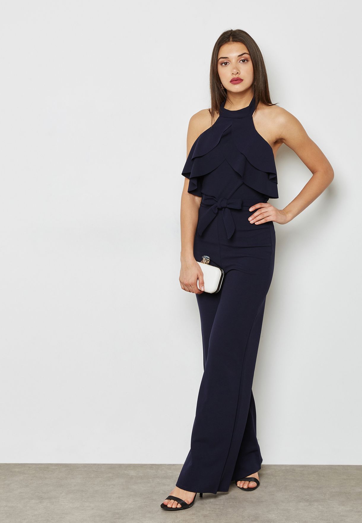 quiz halter neck jumpsuit