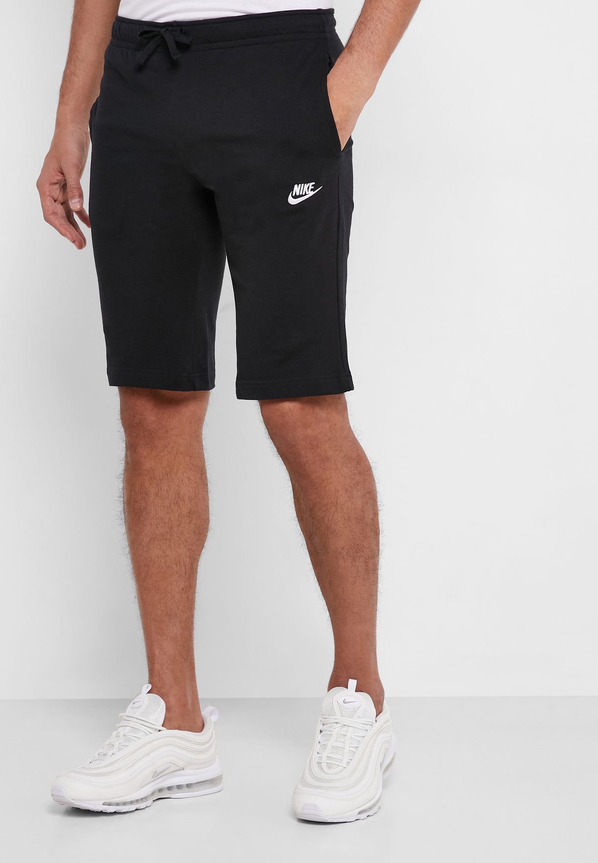 Buy Nike black Club Jersey Shorts for 
