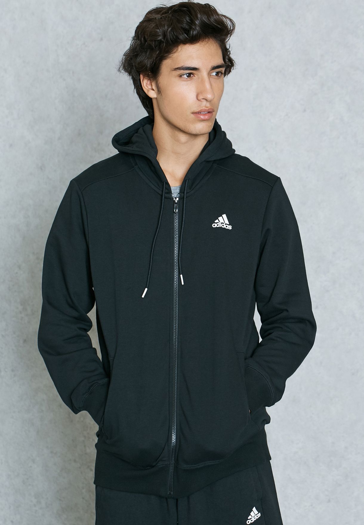 Buy adidas black Essentail Hoodie for Men in MENA, Worldwide