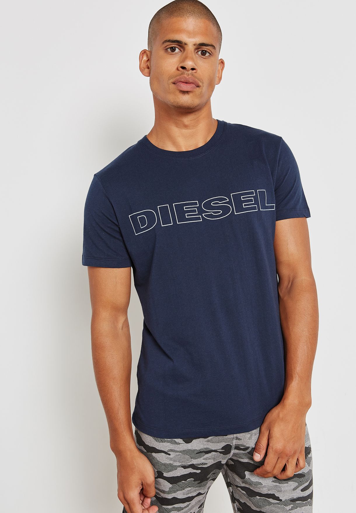 diesel navy t shirt