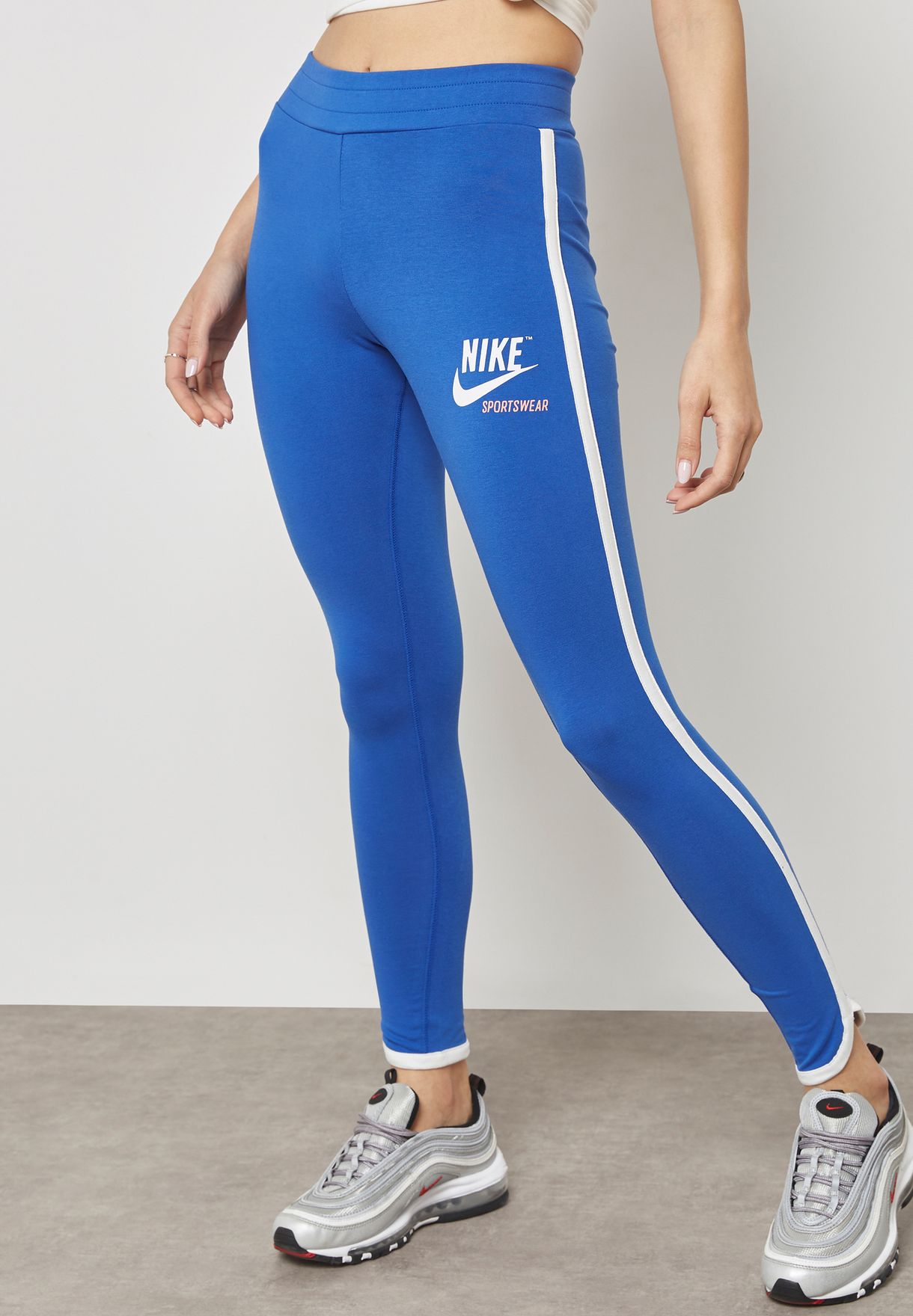 ik wil vlam politicus Buy Nike blue Archive Leggings for Women in MENA, Worldwide