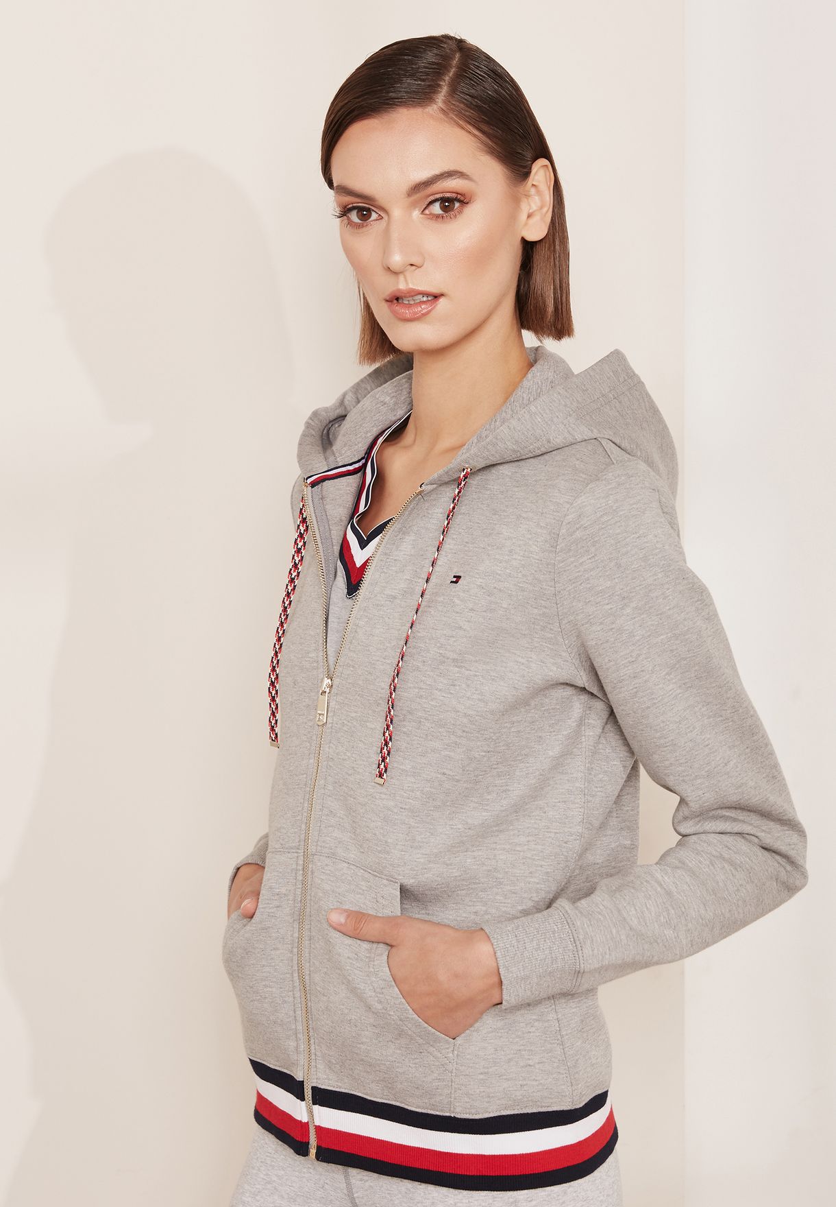 tommy hilfiger women's zip up hoodie