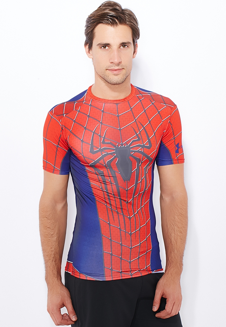 Pequeño Torpe Agricultura Buy Under Armour multicolor Spider Man Compression T-Shirt for Men in MENA,  Worldwide