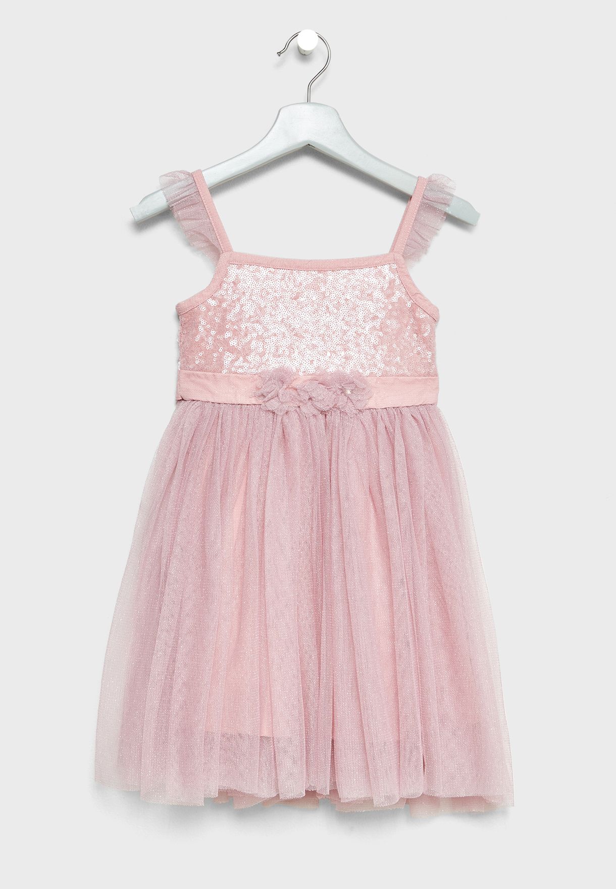 Buy Yumi Girls Pink Little Sequin Dress For Kids In Mena Worldwide Gd