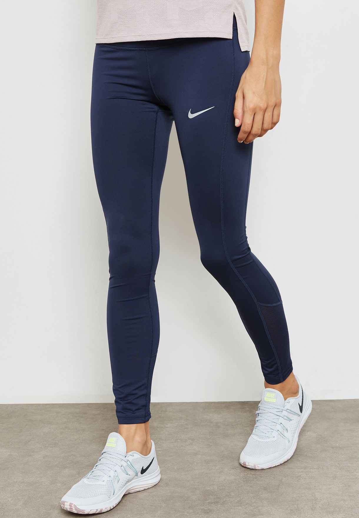 Buy Nike navy Power Racer Tights for 