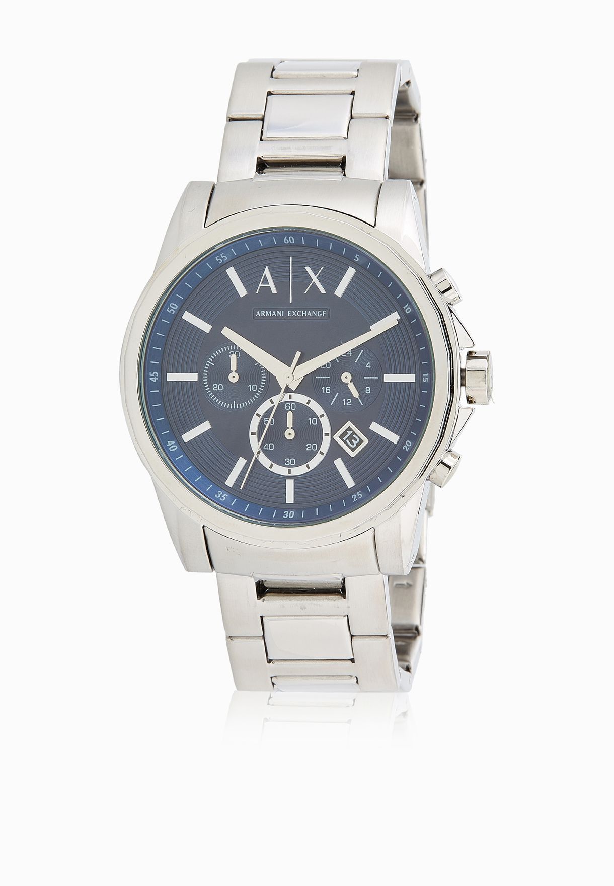 Buy Armani Exchange silver Dress Watch for Men in Kuwait city, other cities