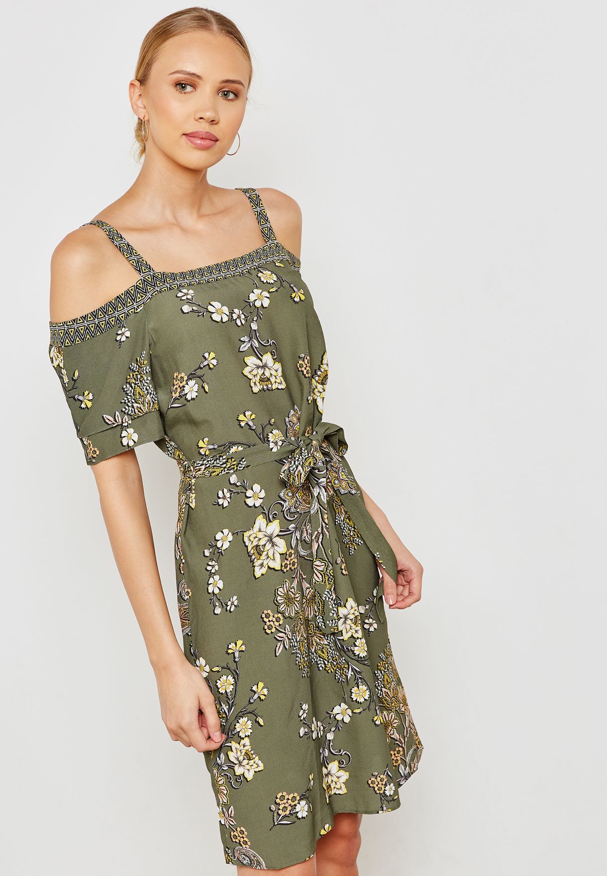 wallis cold shoulder dress