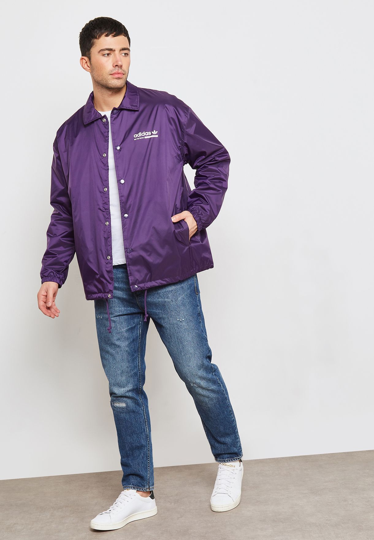 Buy adidas Originals purple Jacket Men in